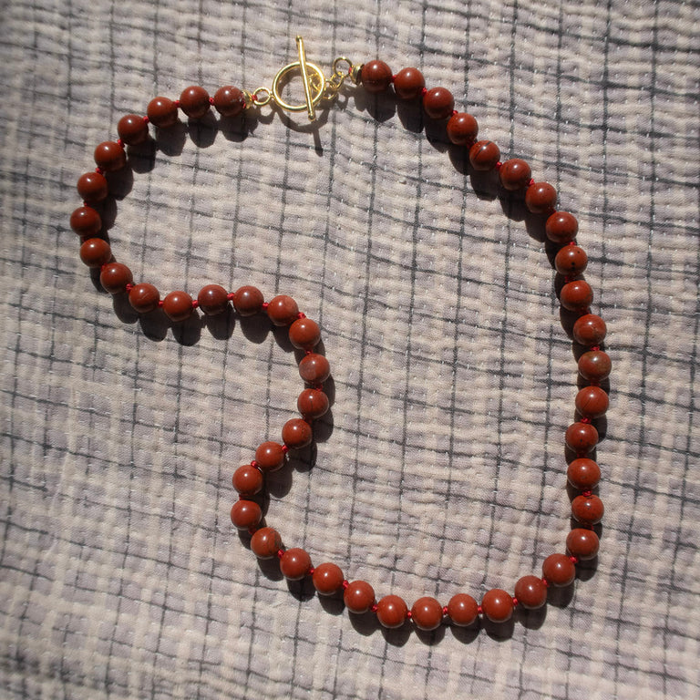 Aunties Halskæde - Red Jasper