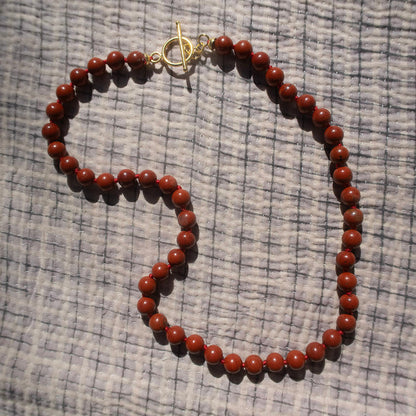 Aunties Halskæde - Red Jasper