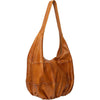Genevie tasken er en stor lædertaske i farven burned tan, som er lysebrunt læder.