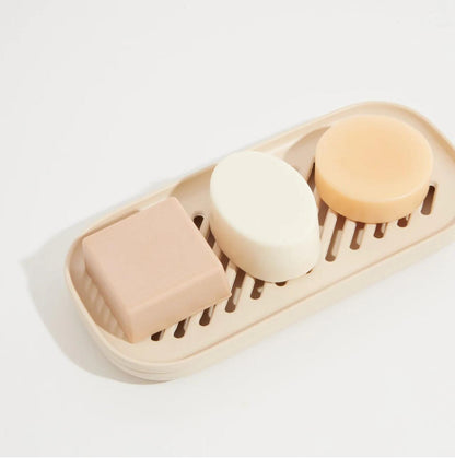 Selvdrænende Sæbeskål - Beige