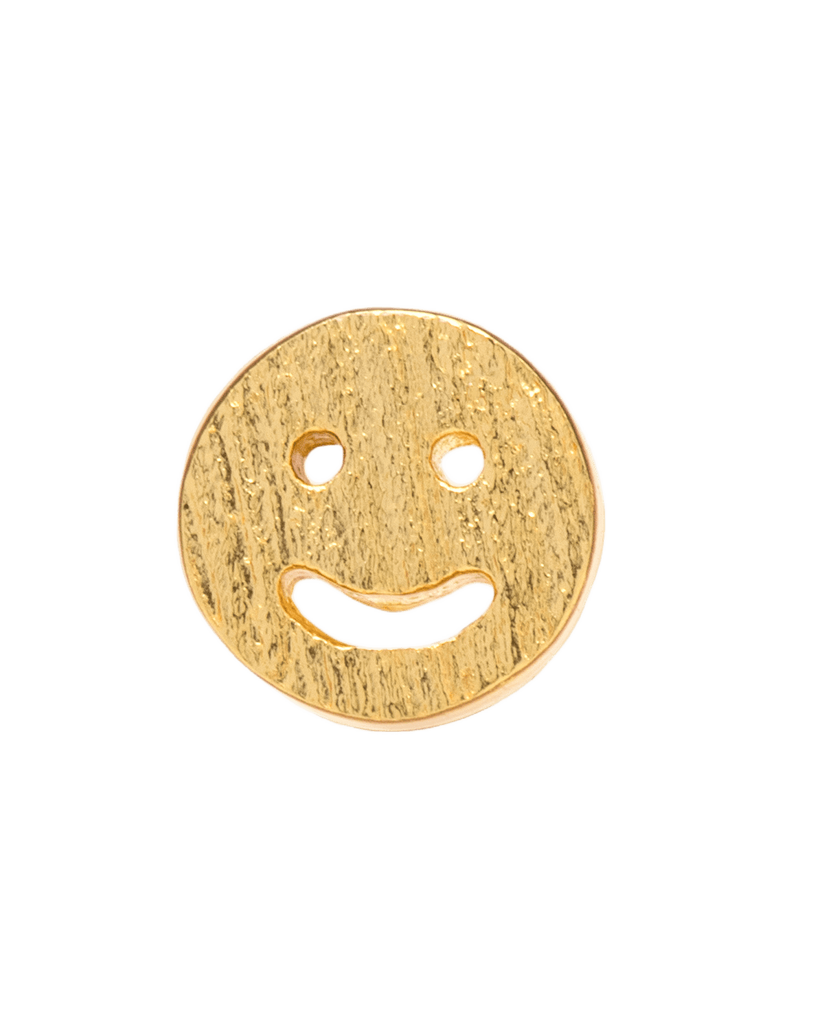 Ørestik/ørering fra LULU CPH i guld som er formet som en smiley