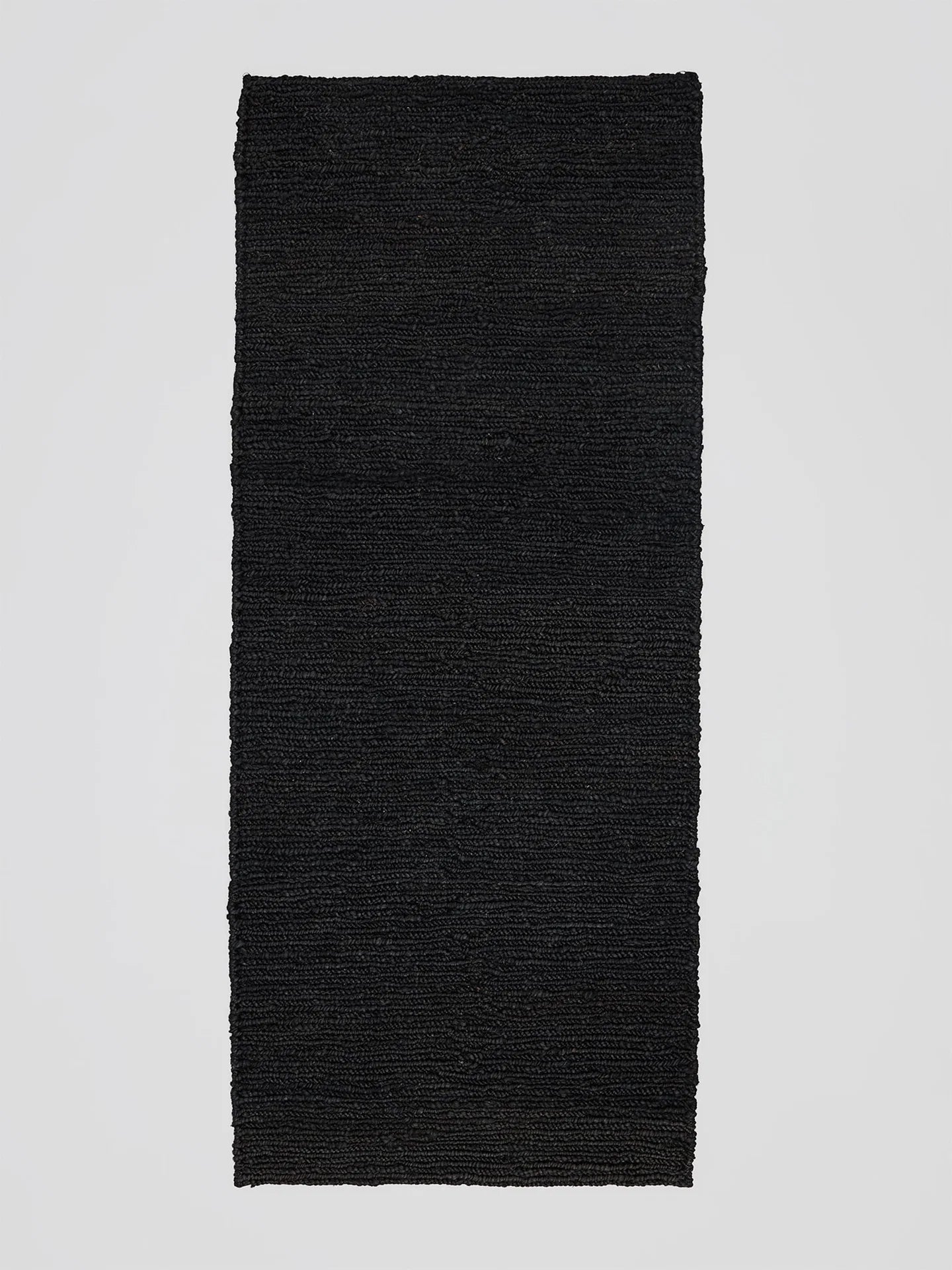 Sumak hamp gulvtæppe løber i sort - str. 80x200 cm