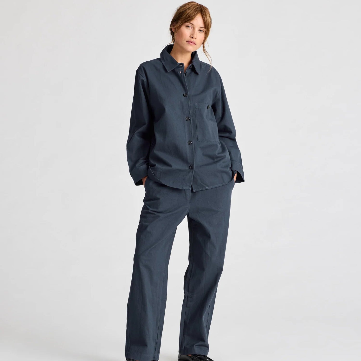 Sussie Skjorte - Øko Bomuld - Denim Blue