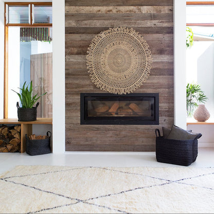 Firkantet Kurv - Jute - Charcoal