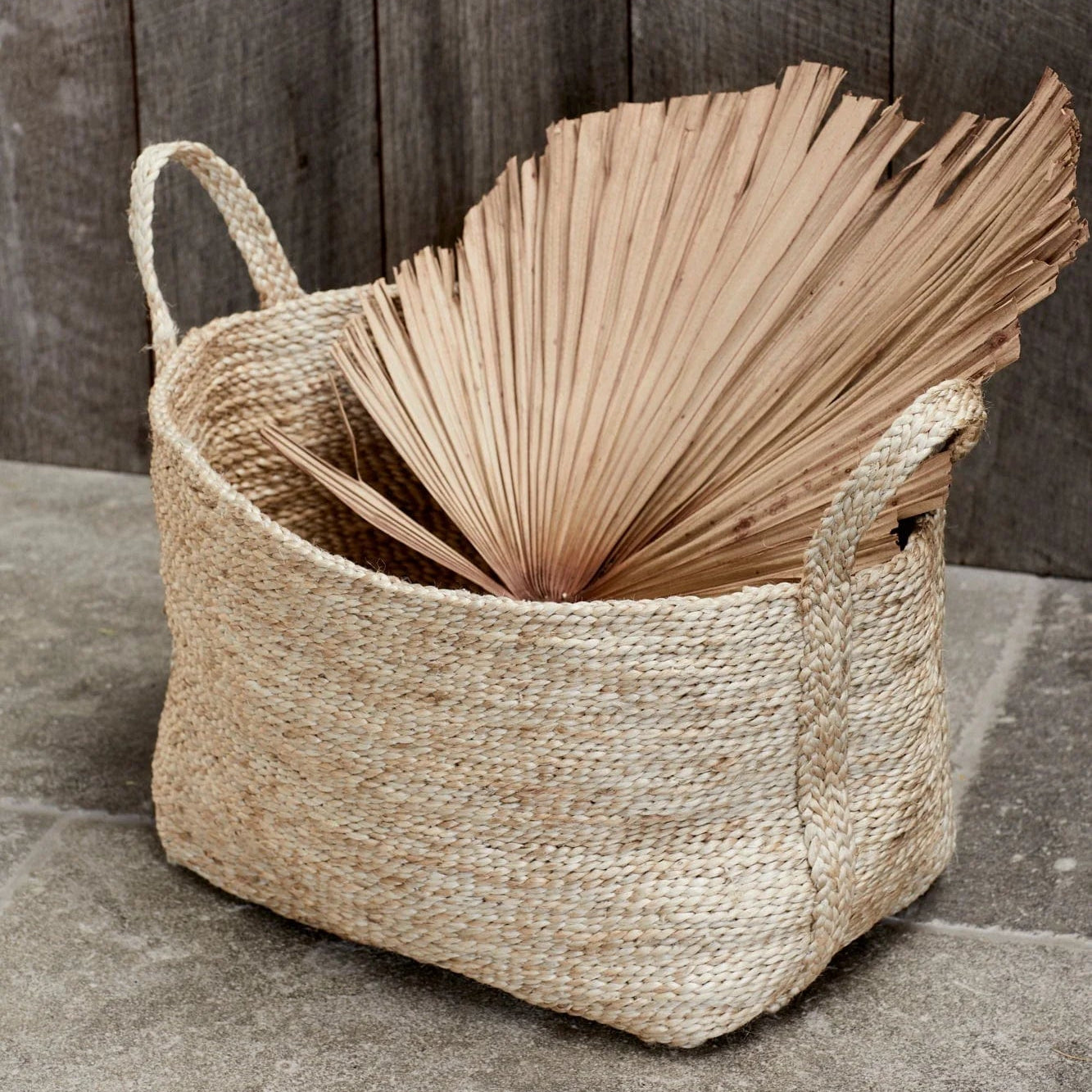 Firkantet Kurv - Jute - Natural