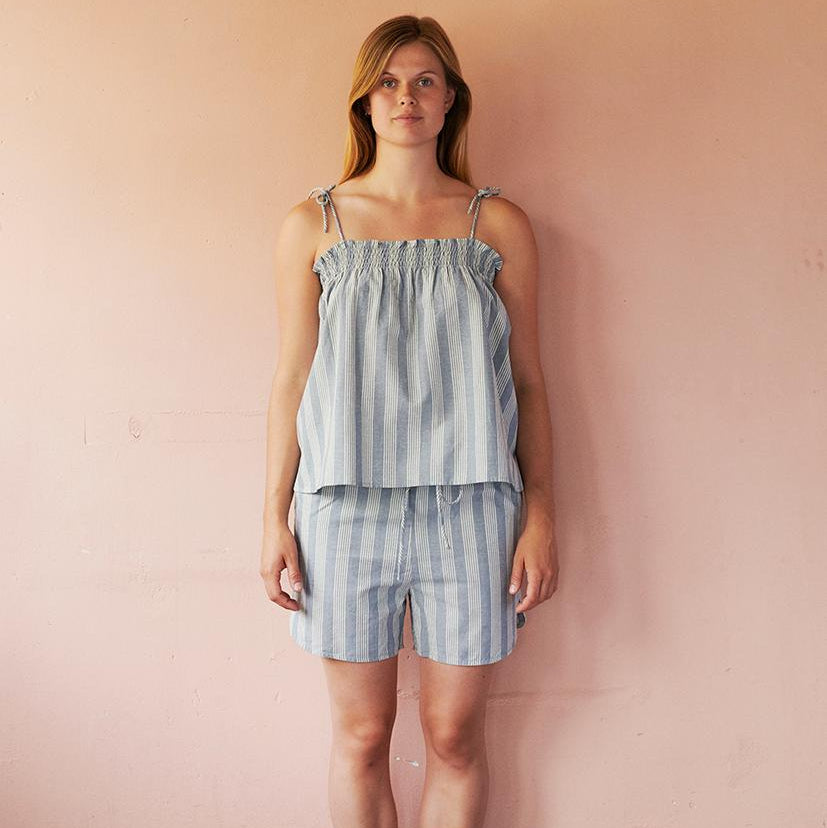 Stockholm Top - Øko Bomuld - Sea