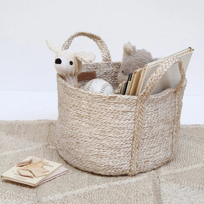 Rund Kurv - Jute - Natural