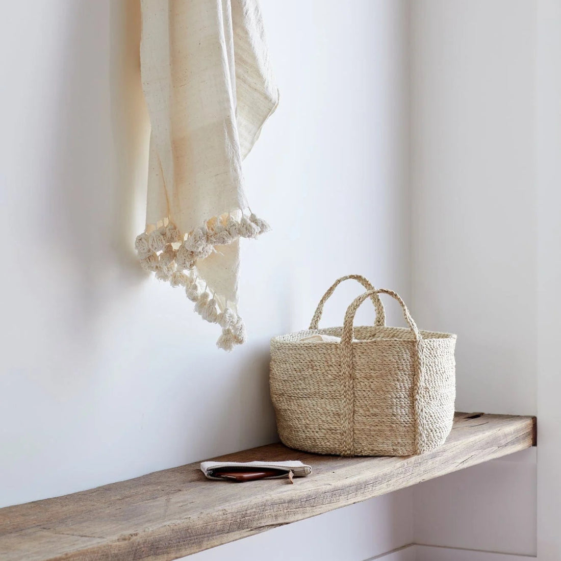 Rund Kurv - Jute - Natural