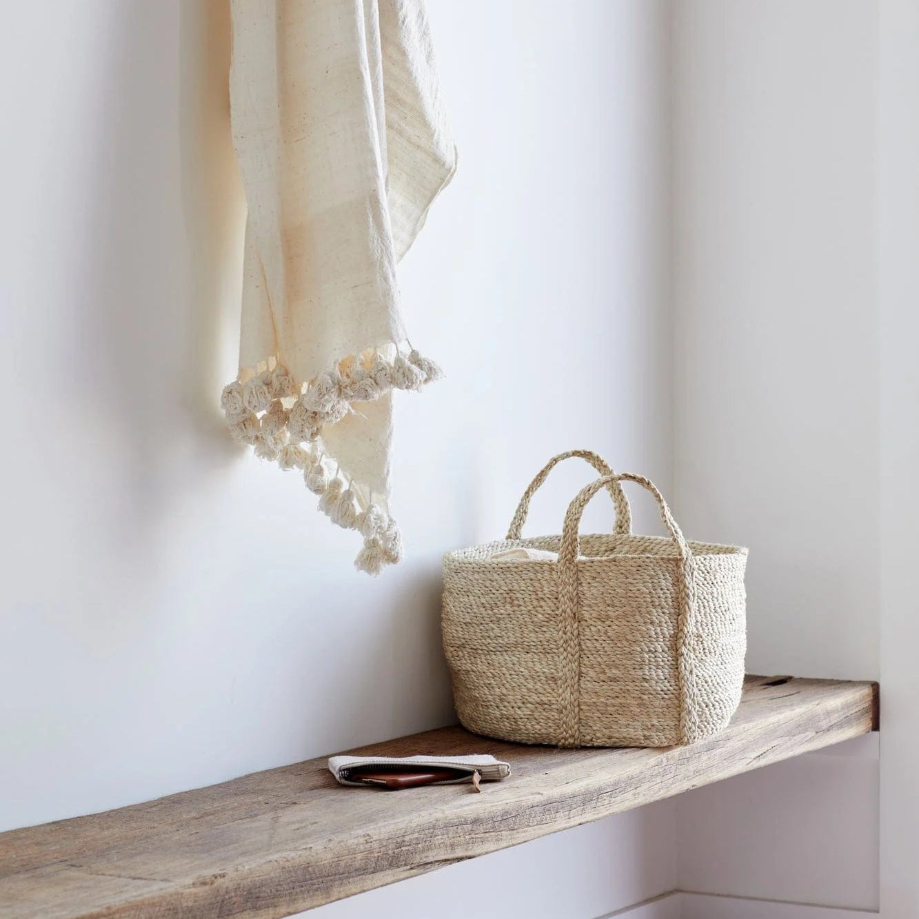 Rund Kurv - Jute - Natural