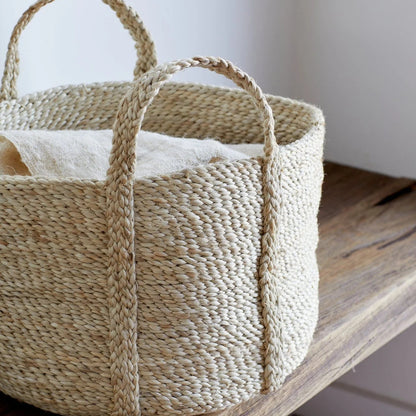 Rund Kurv - Jute - Natural