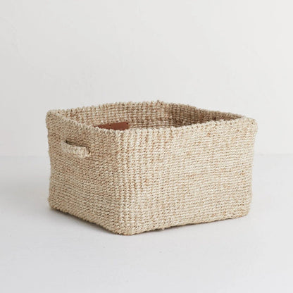 Sona Firkantet Kurv - Jute - Natural