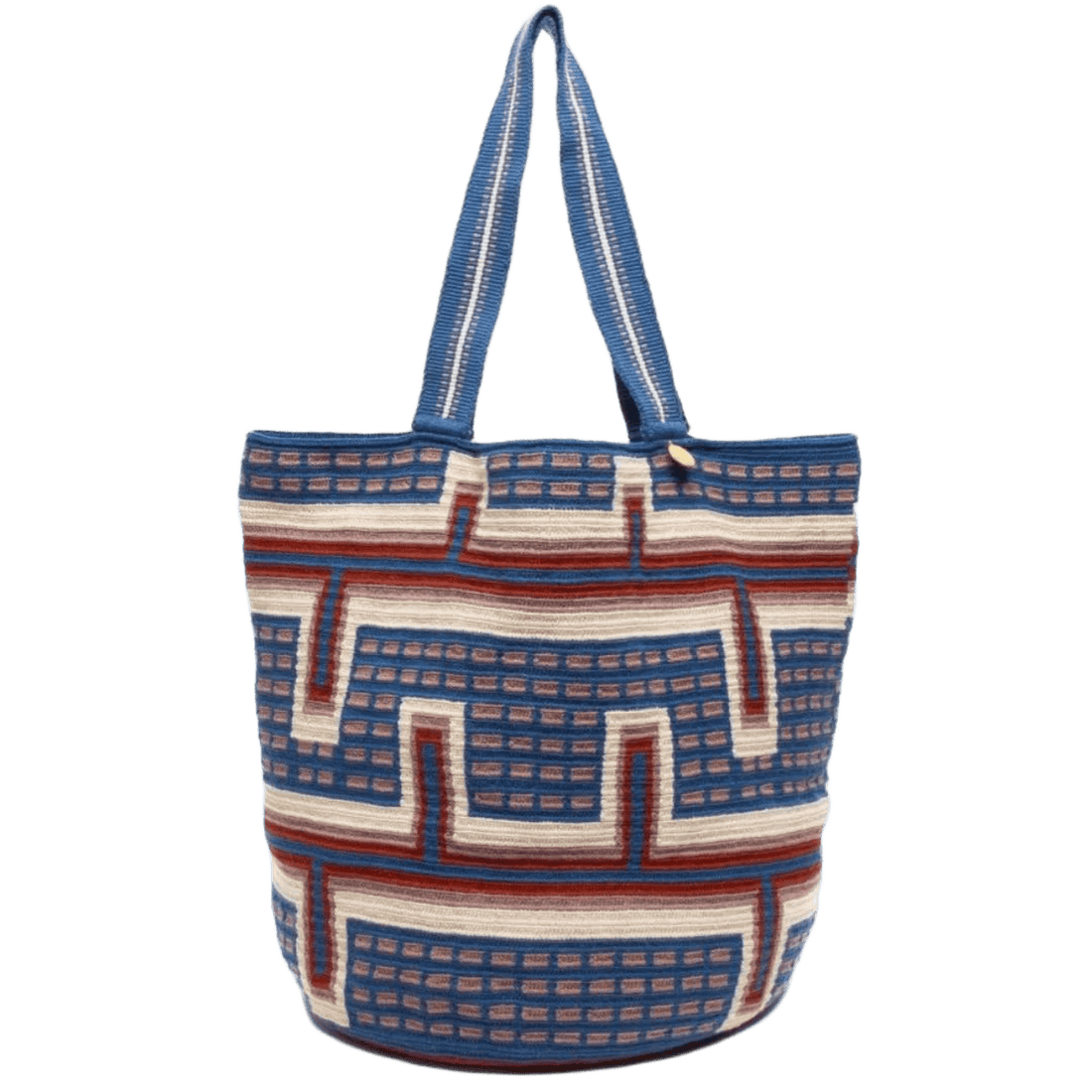 Tote Bag - DOLPHIN - Denim Blue & Lilac