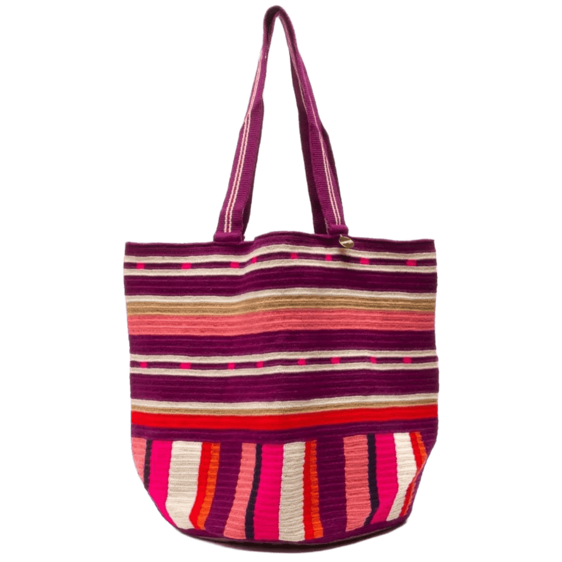Tote Bag - SEAL - Burgundy & Pink