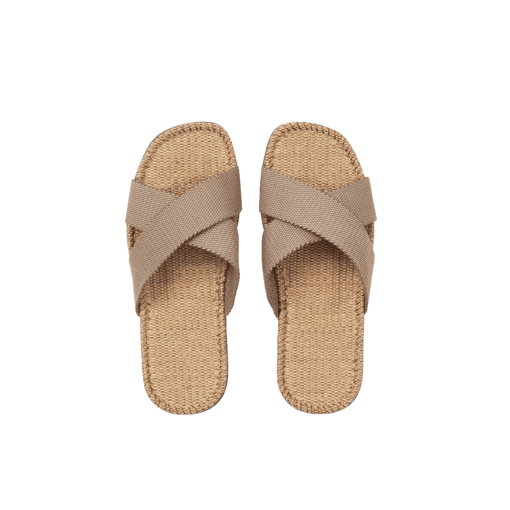 Unisex sandaler fra Shaniges By Stilov i en grå/hvid farve