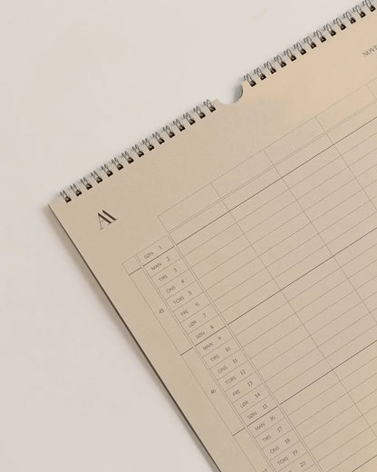 Atelier Aarhus vægkalender 2026 - klar til køleskabet