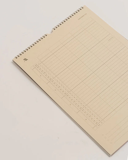 Atelier Aarhus vægkalender 2026 med spiralryg