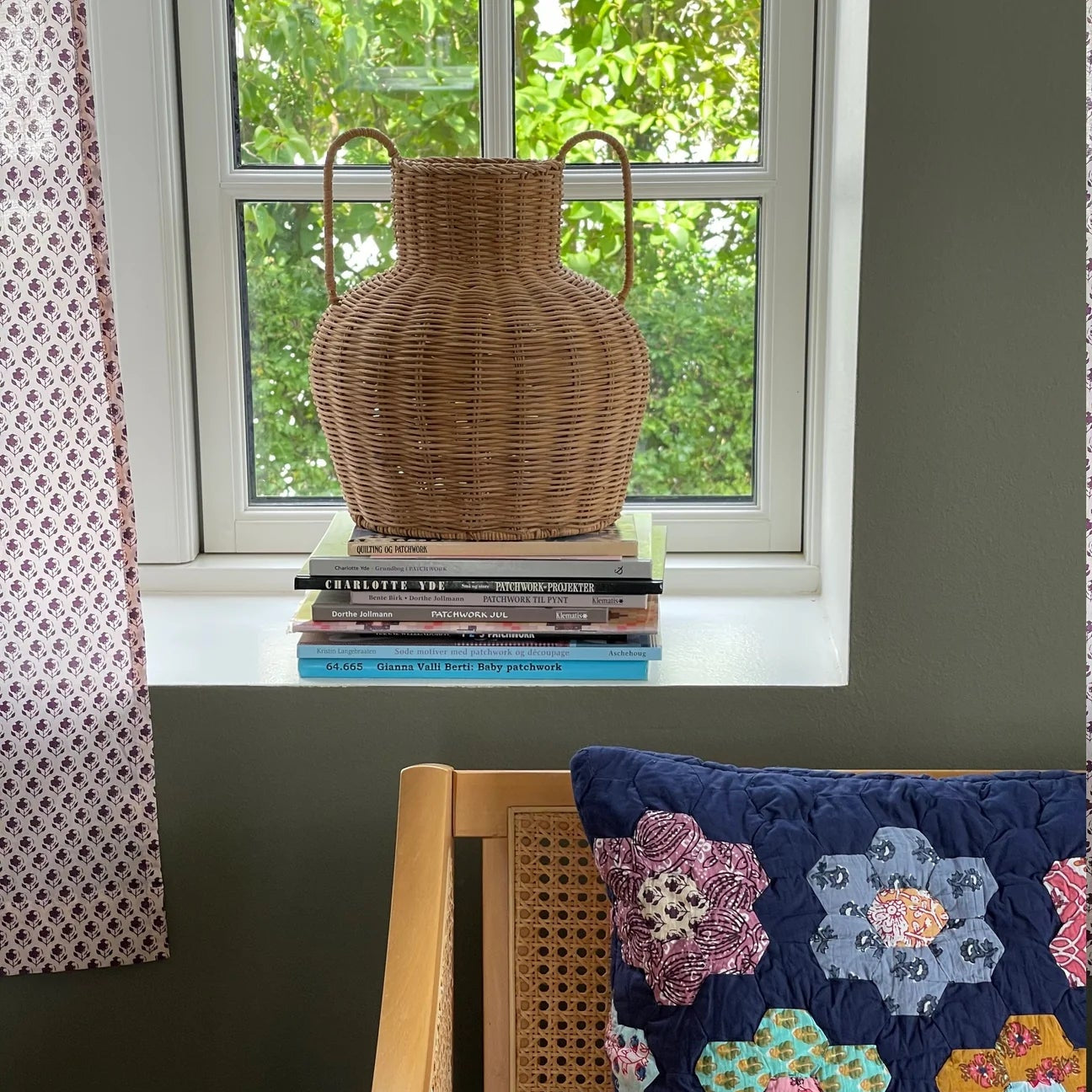 Jou Rattan Vase m. Hank