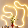 9 meter langt LED lysrør fra studio about i en varm hvidelig farve. Skab organiske former og brug den på væggen eller som spisebordslampe