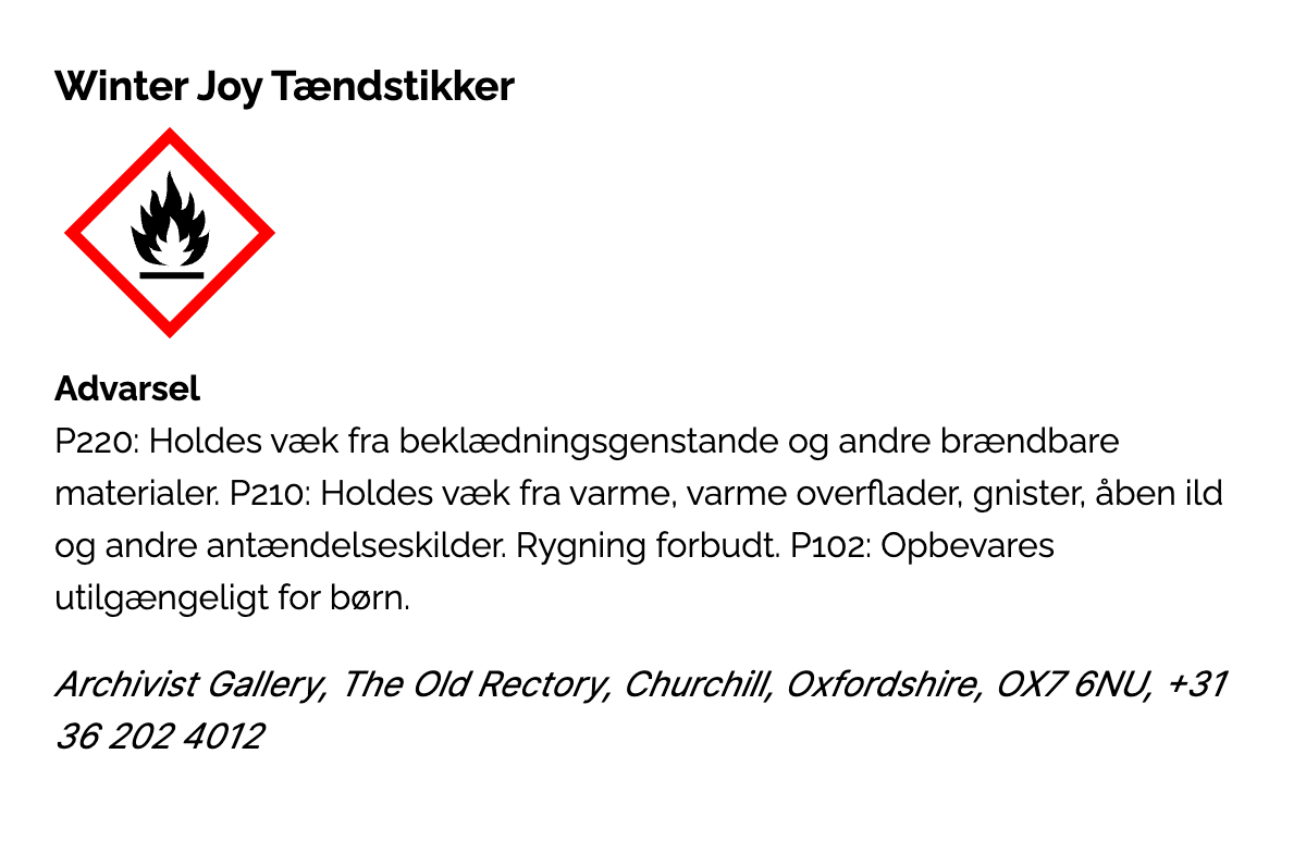 Tændstikker - Winter Joy