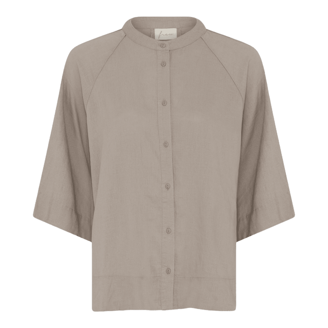 Abu Dhabi kortærmet skjorte fra FRAU i brun hør