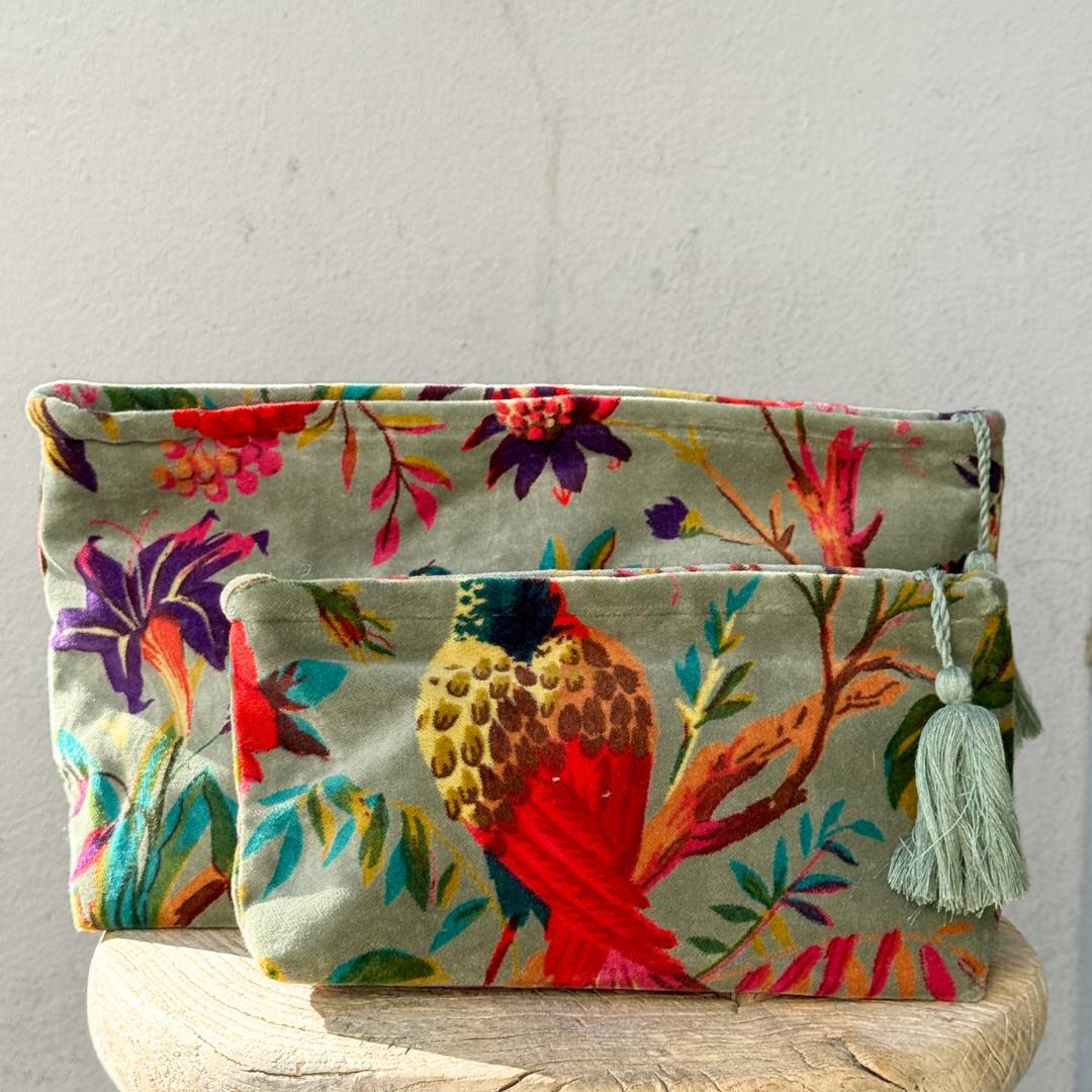 Indisk toilettaske - Lysegrøn