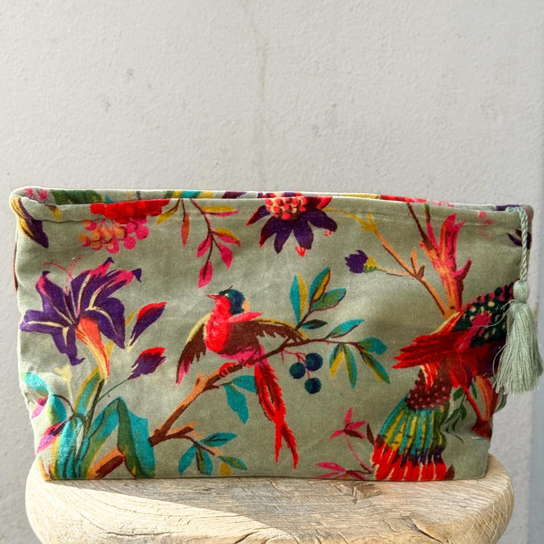 Indisk toilettaske - Lysegrøn