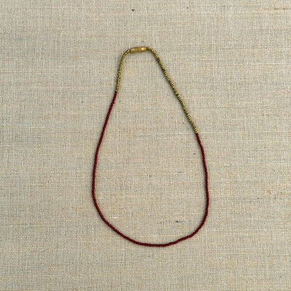 ANA Perlehalskæde - Maroon