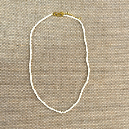 KALA Perlehalskæde - Cream