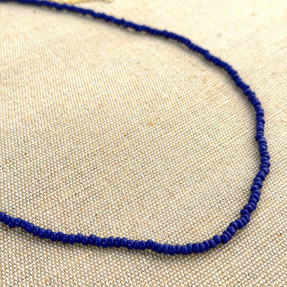 KALA Perlehalskæde - Dark Blue