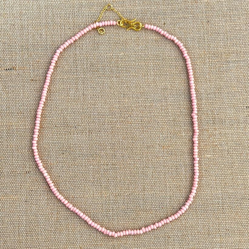 KALA Perlehalskæde - Rosa