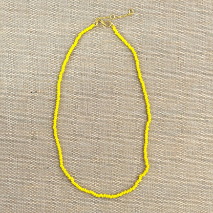 KALA Perlehalskæde - Yellow