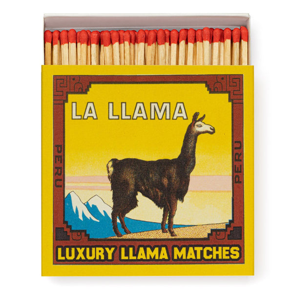 En luksus tændstikkeæske med en lama på