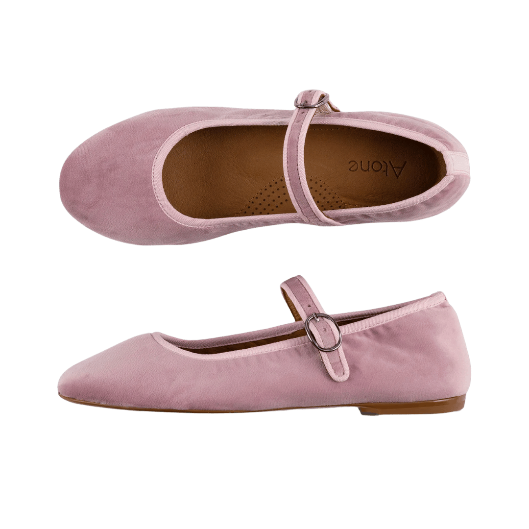 Lyserøde mary jane ballerina sko 