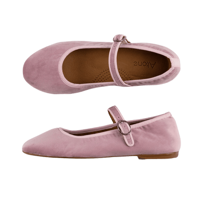 Lyserøde mary jane ballerina sko 