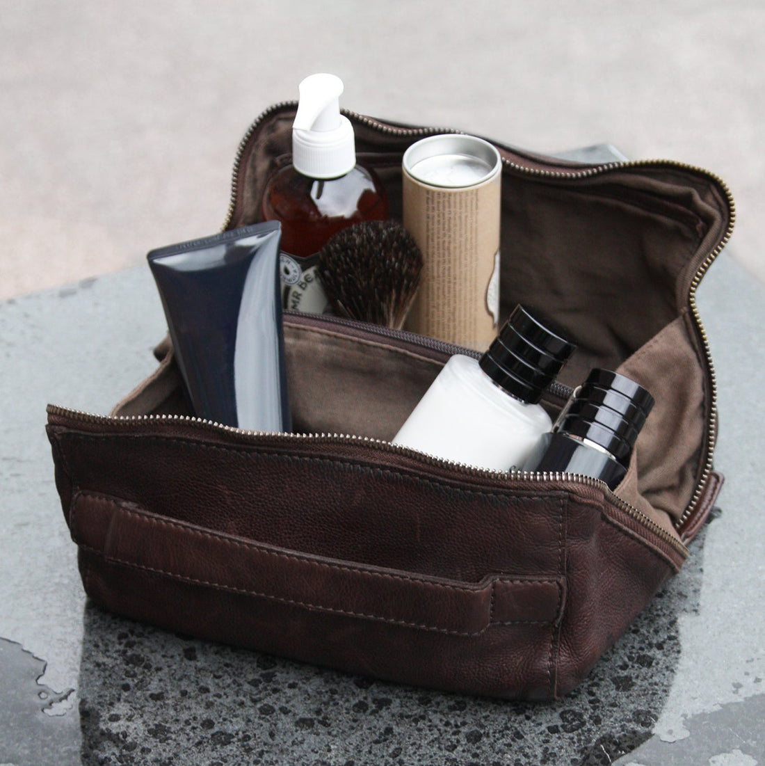 Austin Mellem Toilettaske - Brown