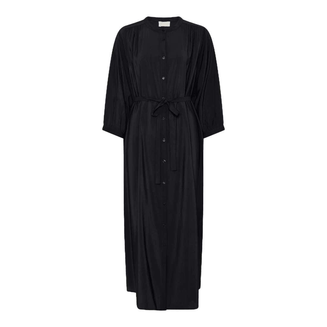 Bred Bari Kjole - Viskose - Black