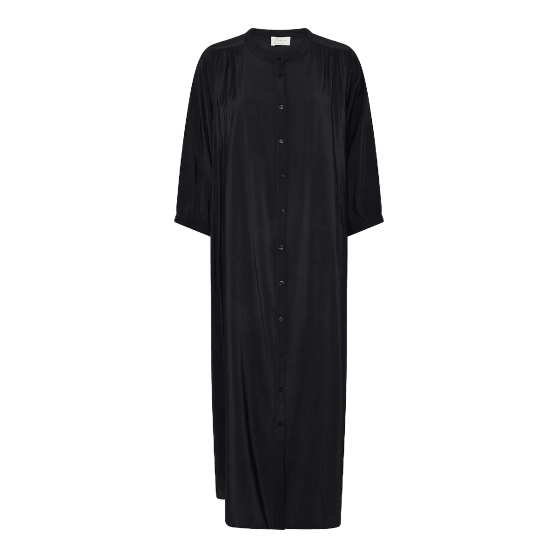 Bred Bari Kjole - Viskose - Black