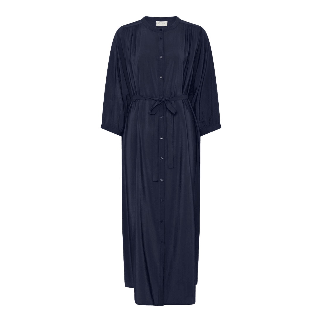 Bred Bari Kjole - Viskose - Dark Navy