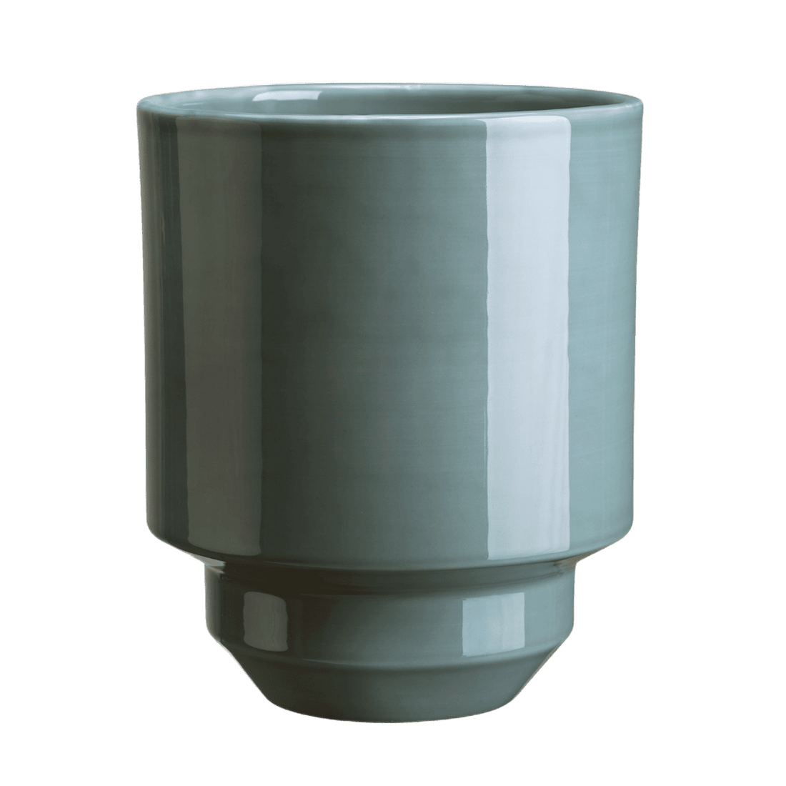 Lyseblå glaseret Hof potte fra Bergs Potter