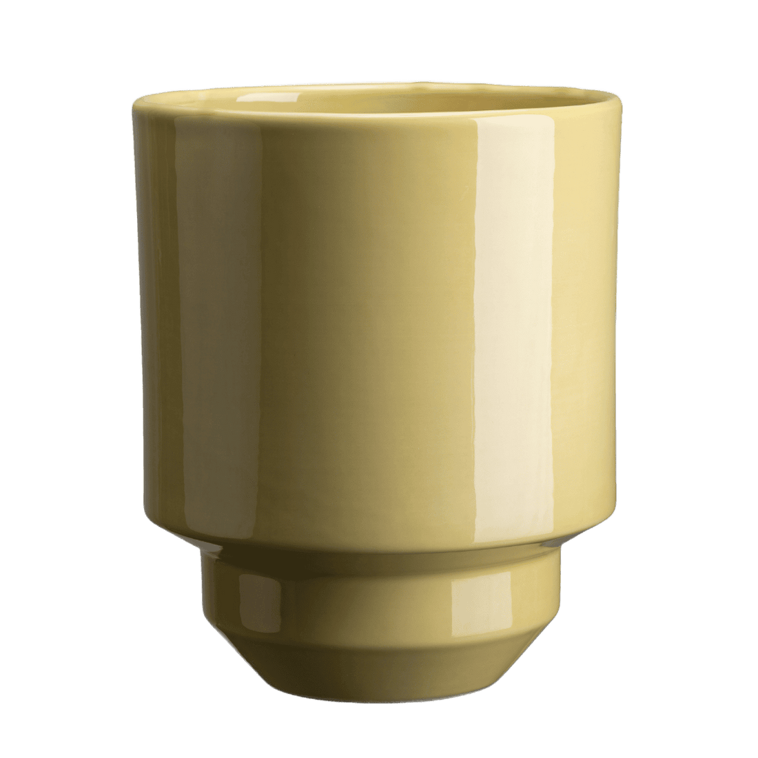 Gul glaseret Hof potte fra Bergs Potter