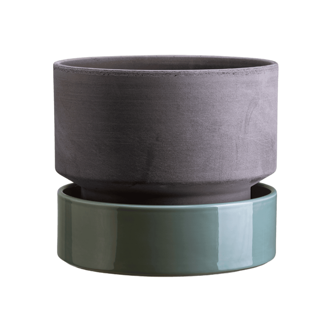 Bergs glaseret underskål i en blå farve