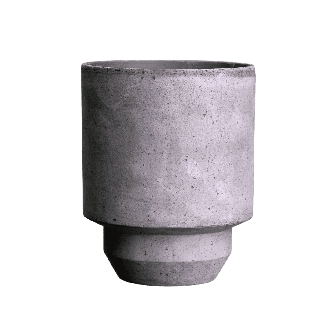 Rå grå uglaseret potte fra Bergs Potter serien Hof Pot