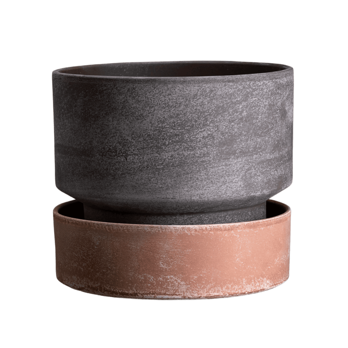 Frostsikker terracotta underskål til potter fra The Hoff Collection, lavet af Bergs Potter