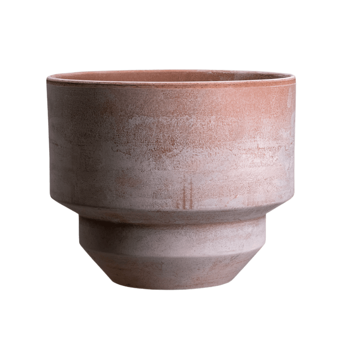 Rosa urtepotte, med dræn og frostsikker fra Bergs Potter