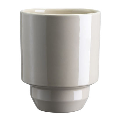 The Hoff Pot &amp; Saucer - Glaseret Sæt - Sandstone