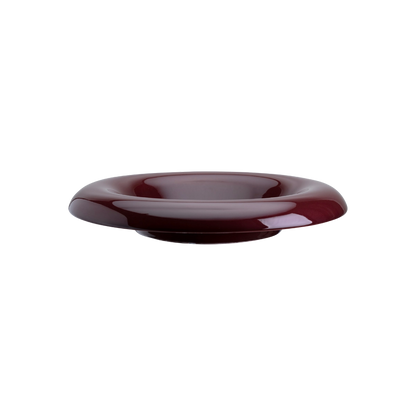 Lily Saucer - Glaseret Underskål - Burgundy