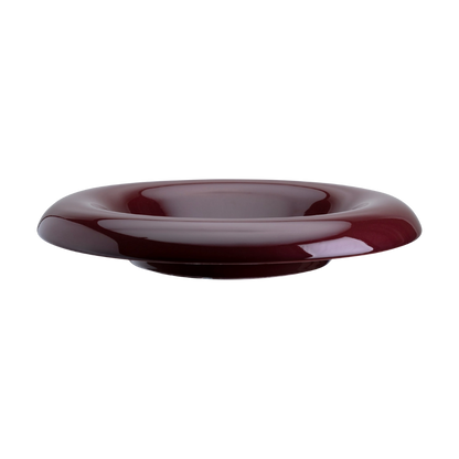 Lily Saucer - Glaseret Underskål - Burgundy