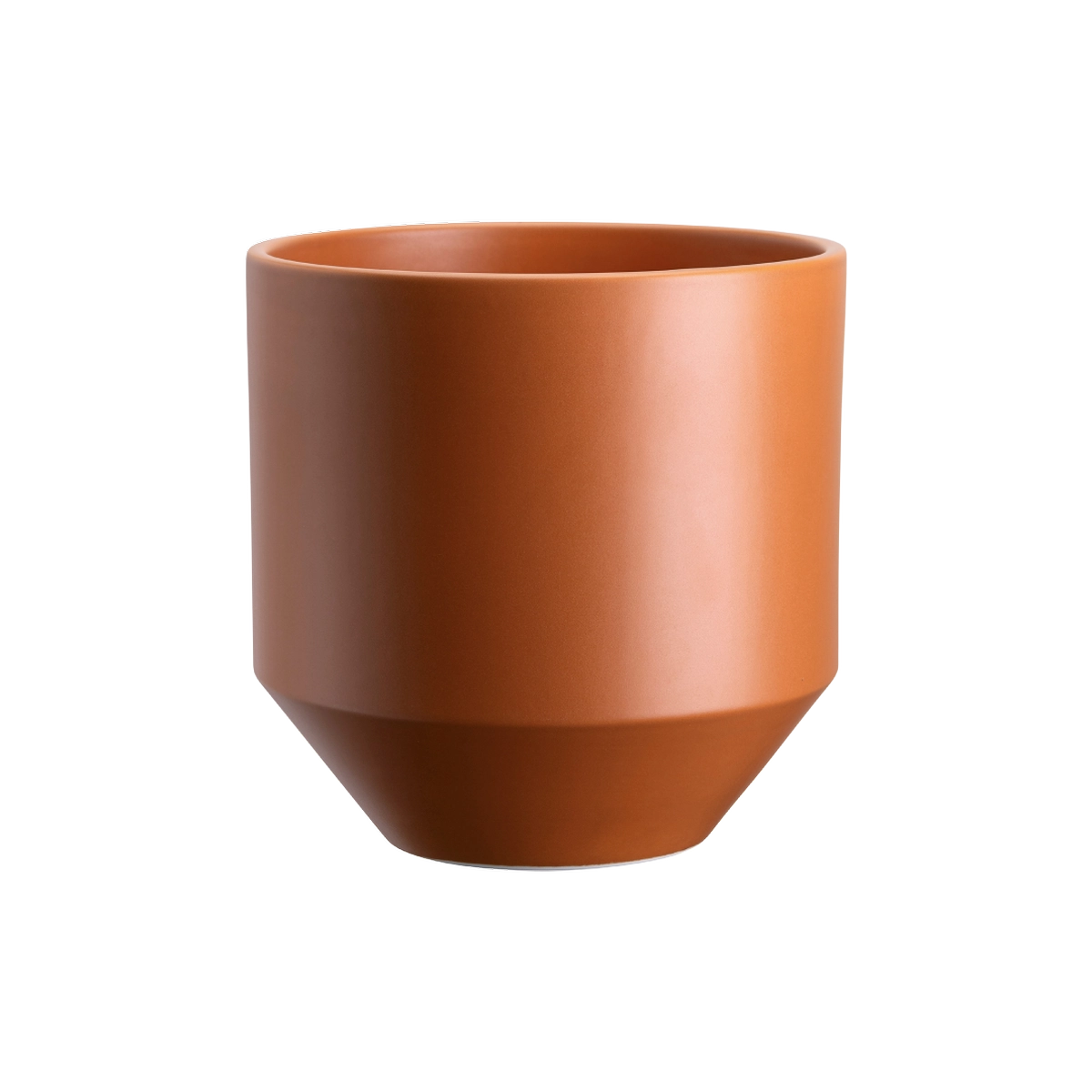 Lily Pot - Glaseret Urtepotte - Tangerine Orange