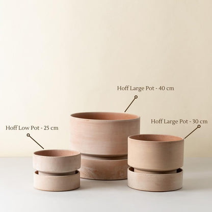The Hoff Low Pot - Urtepotte - Raw Rose
