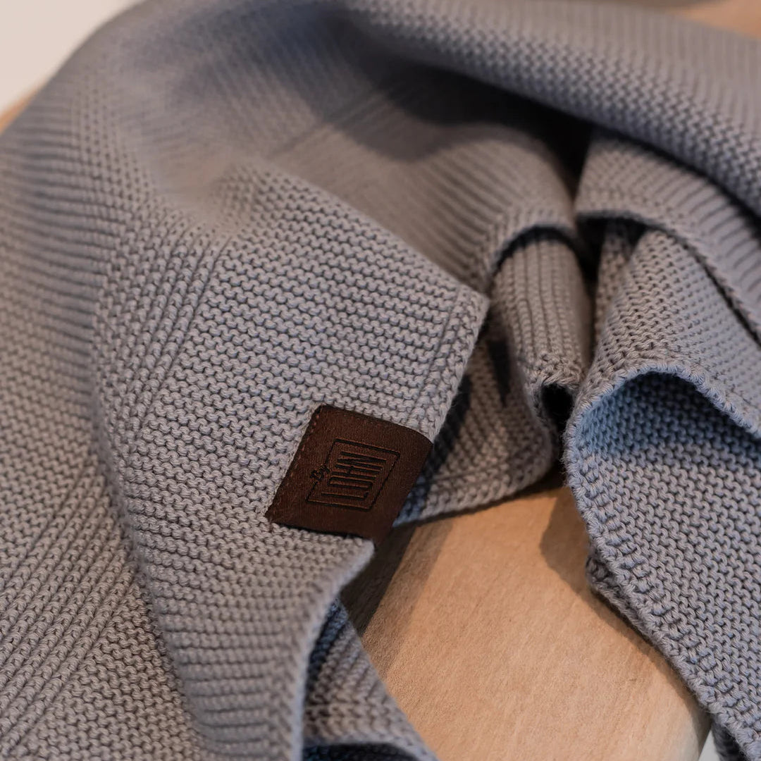 Strikket Håndklæde - Øko GOTS Bomuld - Griffin Grey